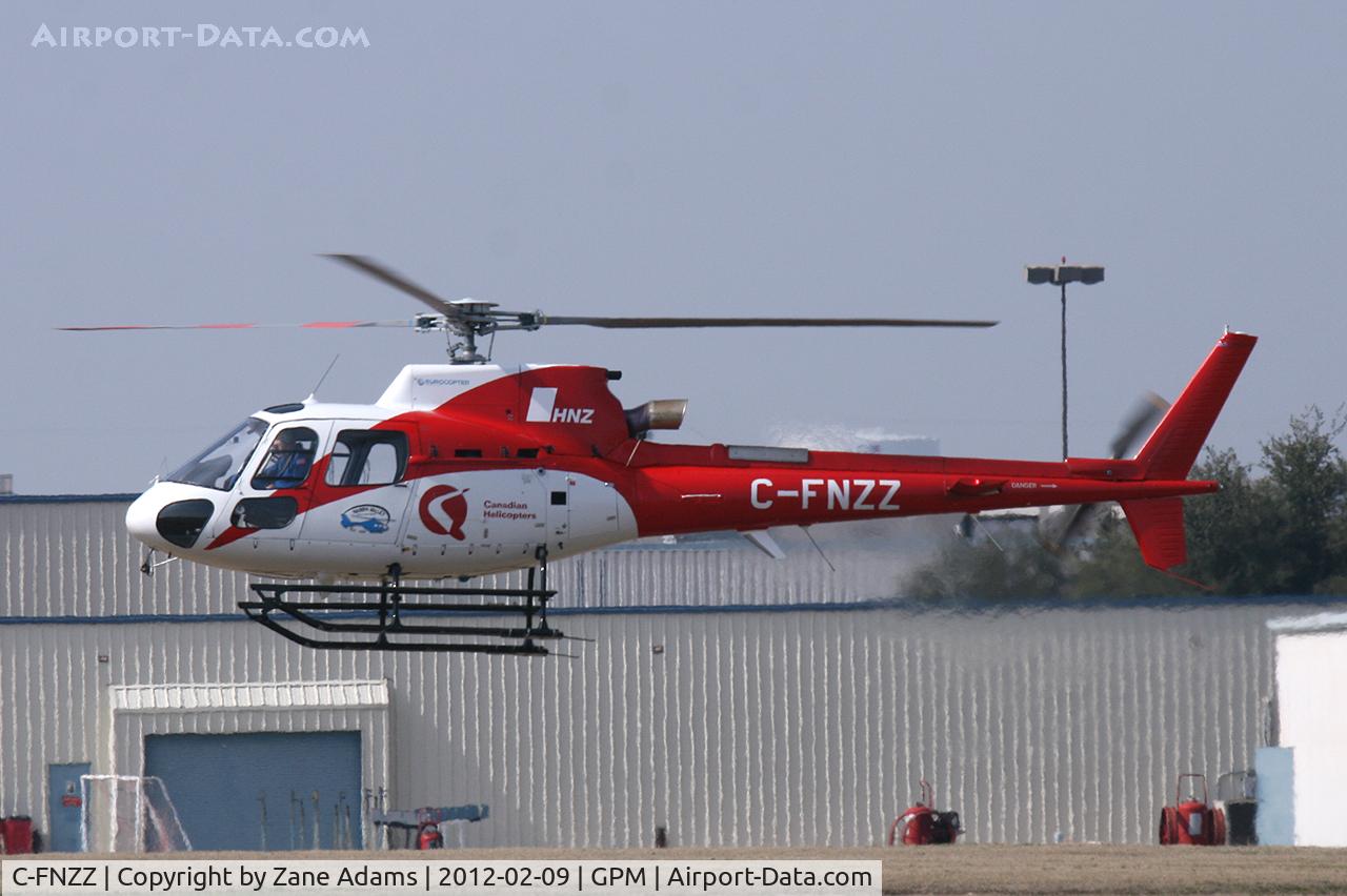 C-FNZZ, 2011 Eurocopter AS-350B-3E Ecureuil Ecureuil C/N 7263, At Grand Prairie Municipal