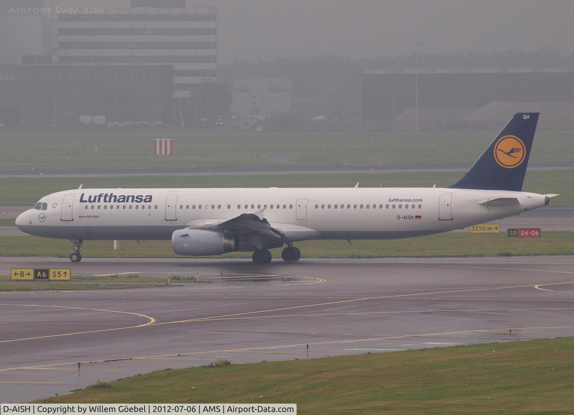 D-AISH, 2007 Airbus A321-231 C/N 3265, Taxi to runway 24 of Schiphol Airport