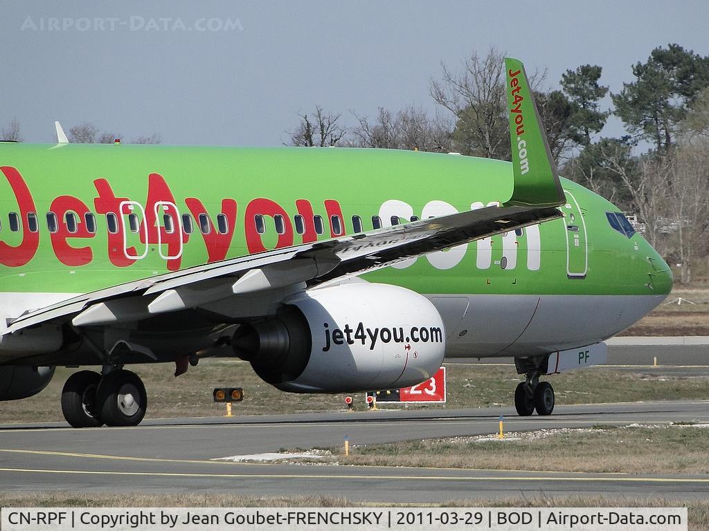 CN-RPF, 2007 Boeing 737-8K5 C/N 34691, JetForYou to Agadir
