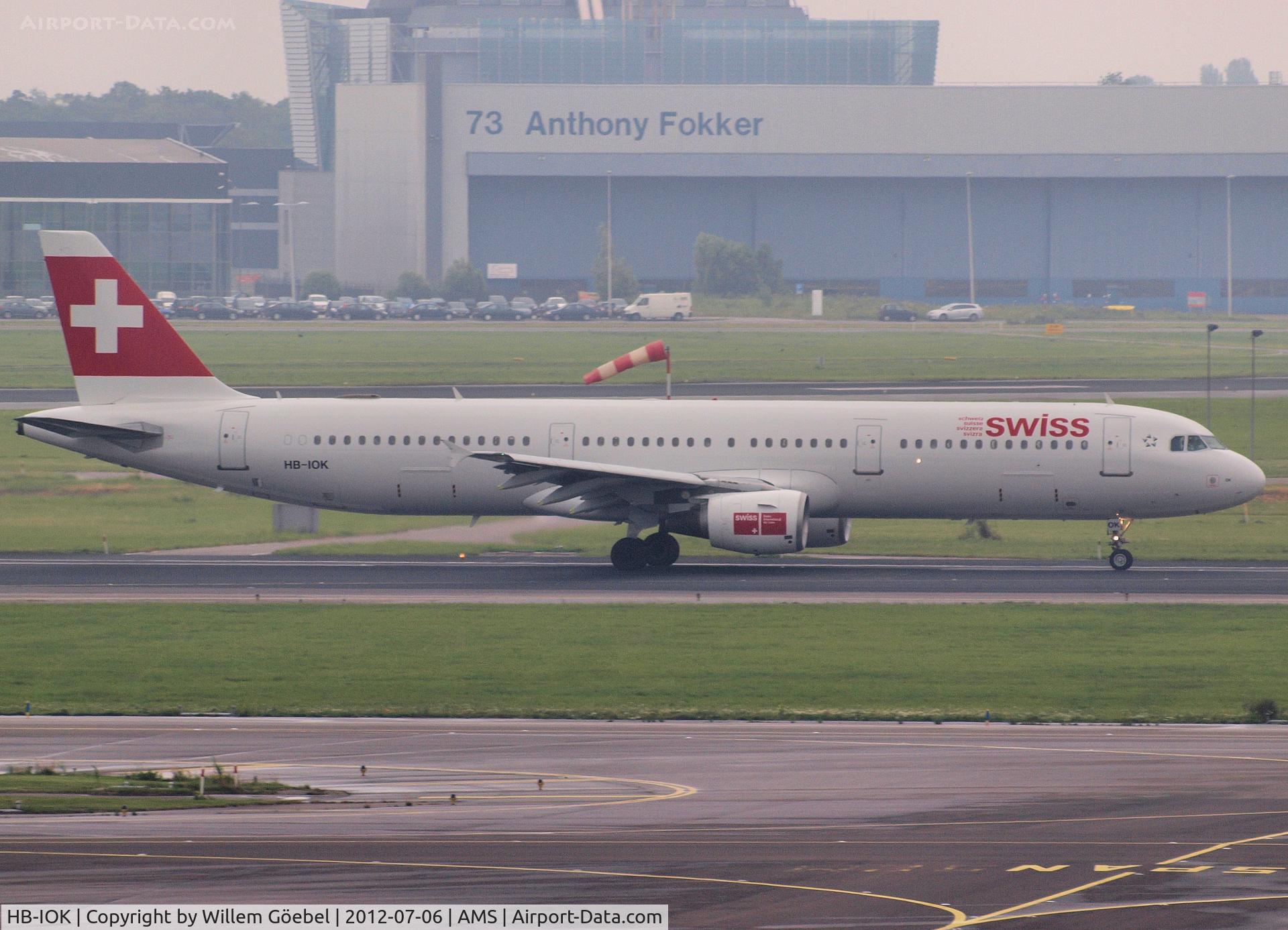 HB-IOK, 1999 Airbus A321-111 C/N 987, Taxi to runway 24 of Schiphol Airport