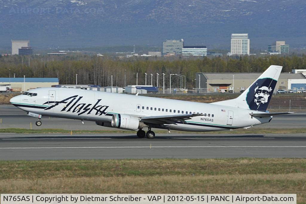 N765AS, 1992 Boeing 737-4Q8 C/N 25102, Alaska Airlines Boeing 737-400