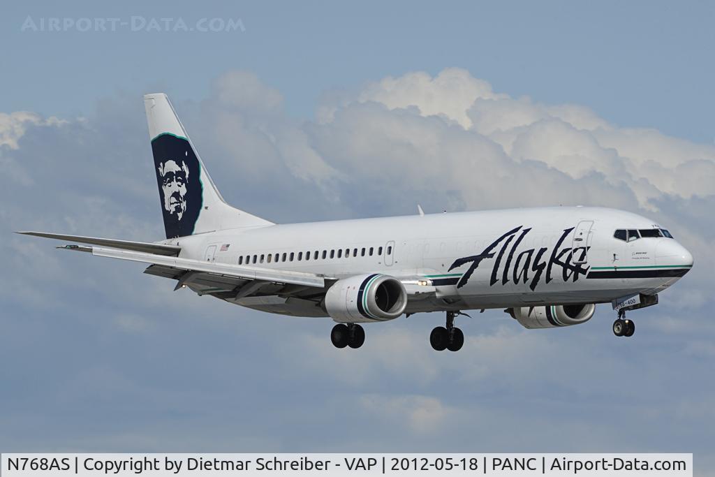 N768AS, 1992 Boeing 737-490 C/N 27082, Alaska Airlines Boeing 737-400