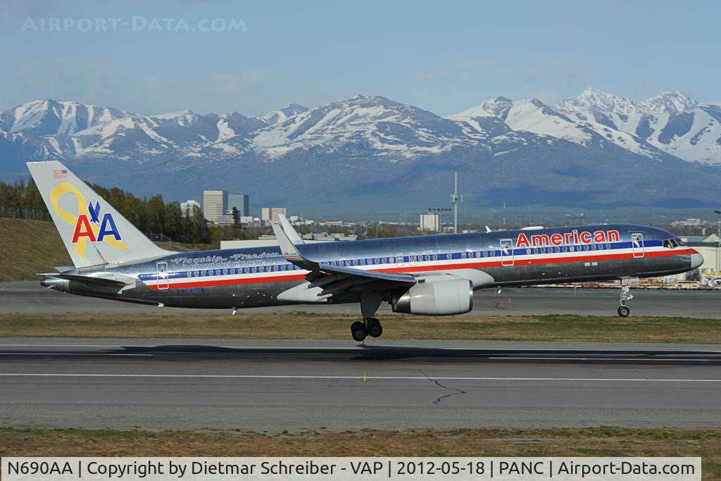 N690AA, 1993 Boeing 757-223 C/N 25696, American Airlines Boeing 757-200