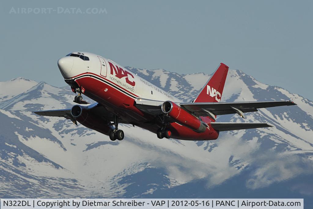 N322DL, 1984 Boeing 737-232 C/N 23094, Northern Air Cargo Boeing 737-200