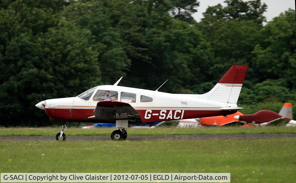 G-SACI, 1982 Piper PA-28-161 Cherokee Warrior II C/N 28-8216123, Ex: N81535 > G-SACI - Originally owned to, Fynair Ltd in July 1989. Currently with, PJC (Leasing) Ltd since April 1993.