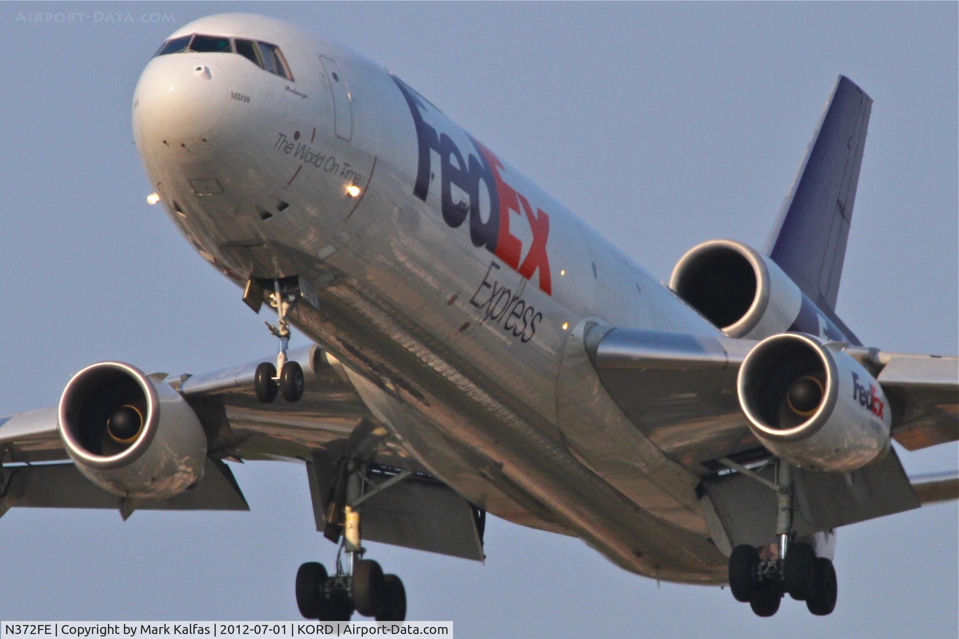 N372FE, 1972 McDonnell Douglas MD-10-10F C/N 46610, FedEx Mcdonnell Douglas MD-10-10F 