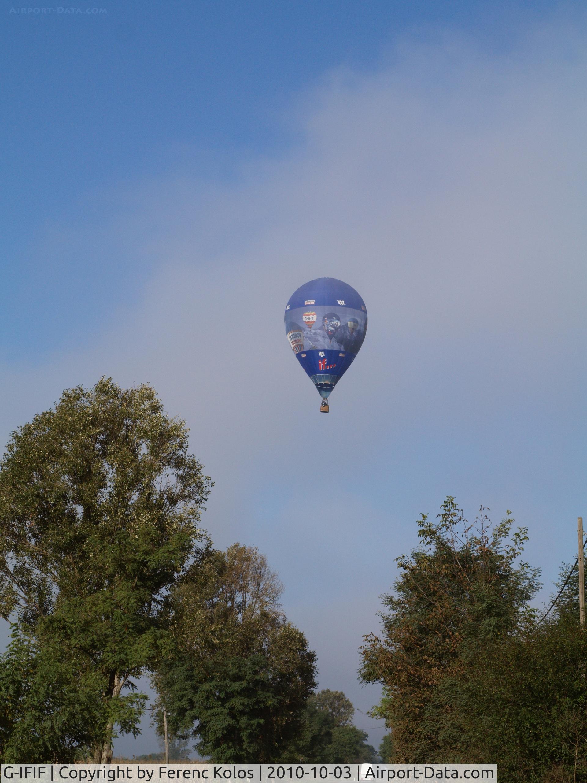 G-IFIF, 2006 Cameron Balloons Ltd CAMERON TR-60 C/N 10811, 19th FAI Hot Air Balloon Championship