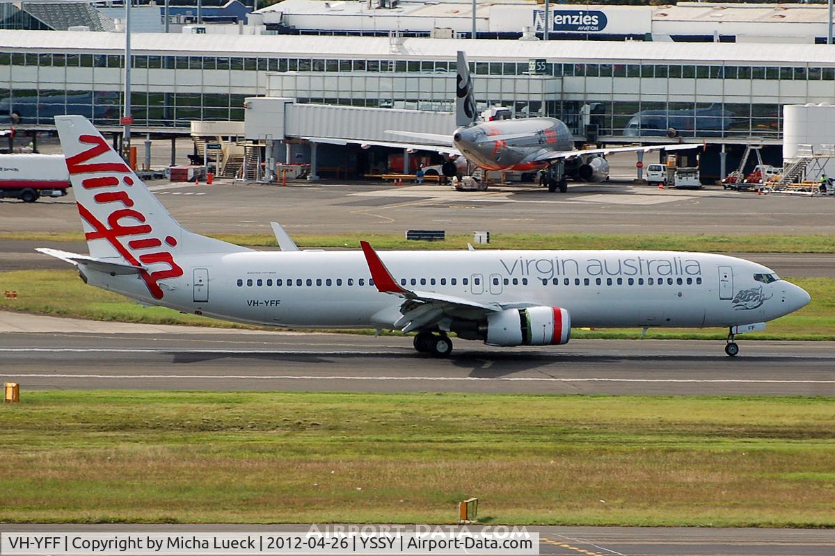 VH-YFF, 2011 Boeing 737-8FE C/N 40994, At Sydney