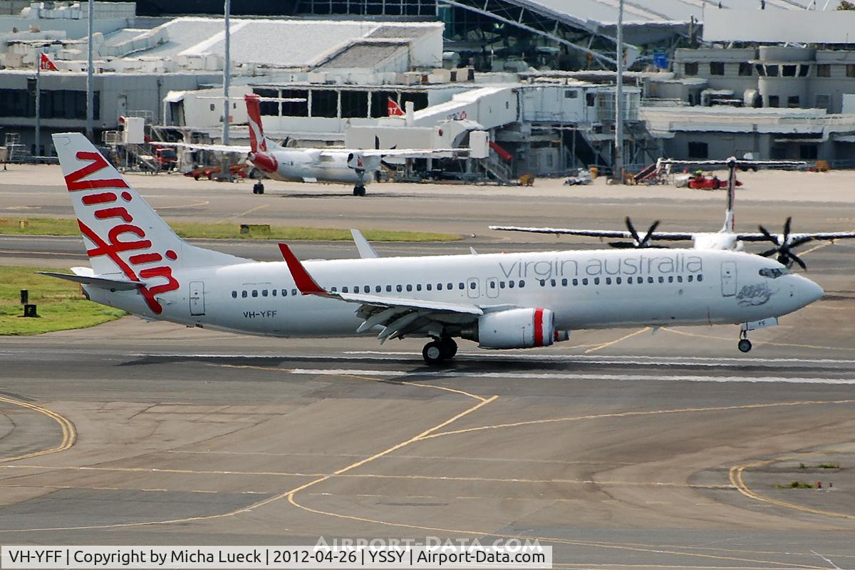 VH-YFF, 2011 Boeing 737-8FE C/N 40994, At Sydney