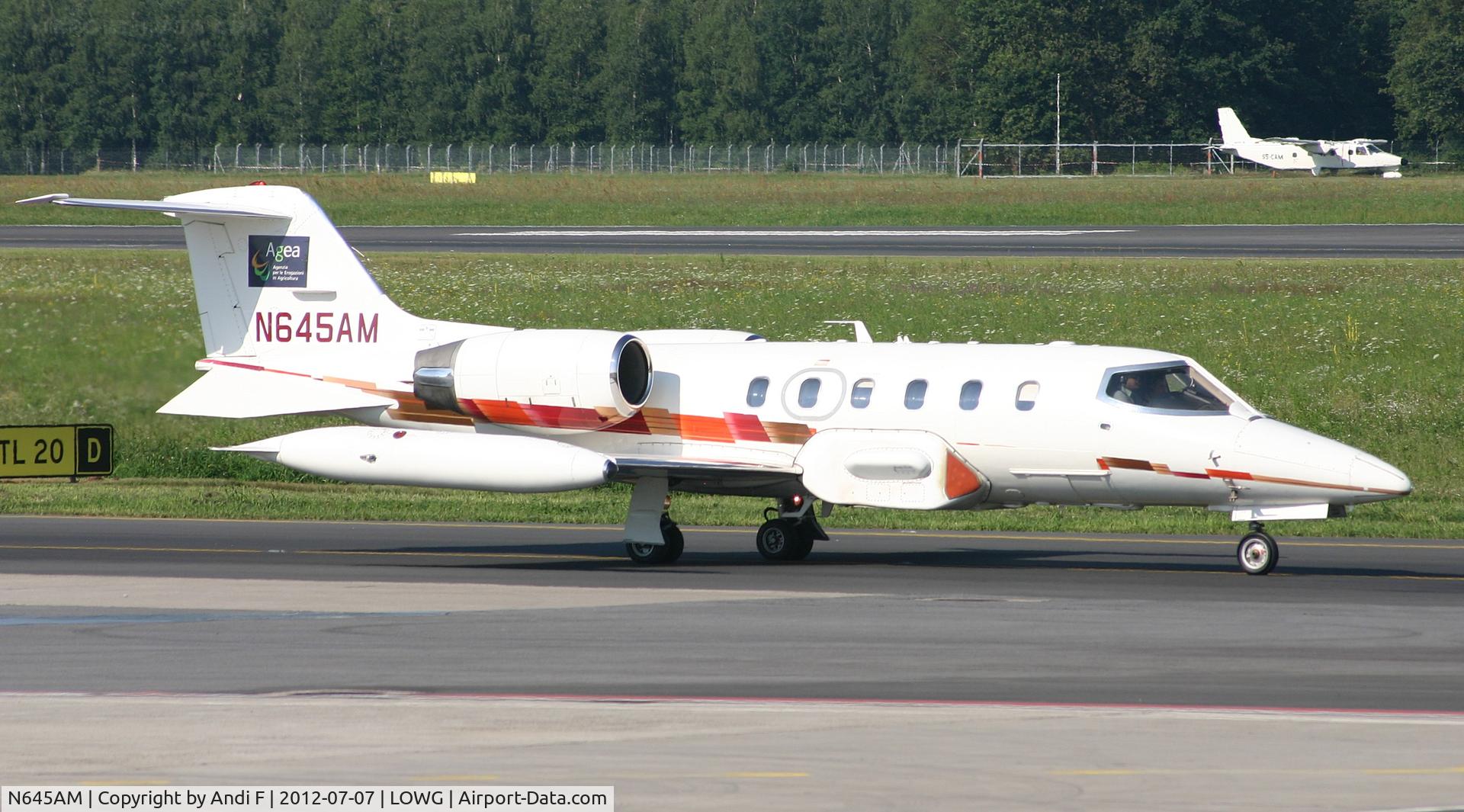 N645AM, 1988 Gates Learjet 35A C/N 645, Aeromanagement Inc Learjet 35A