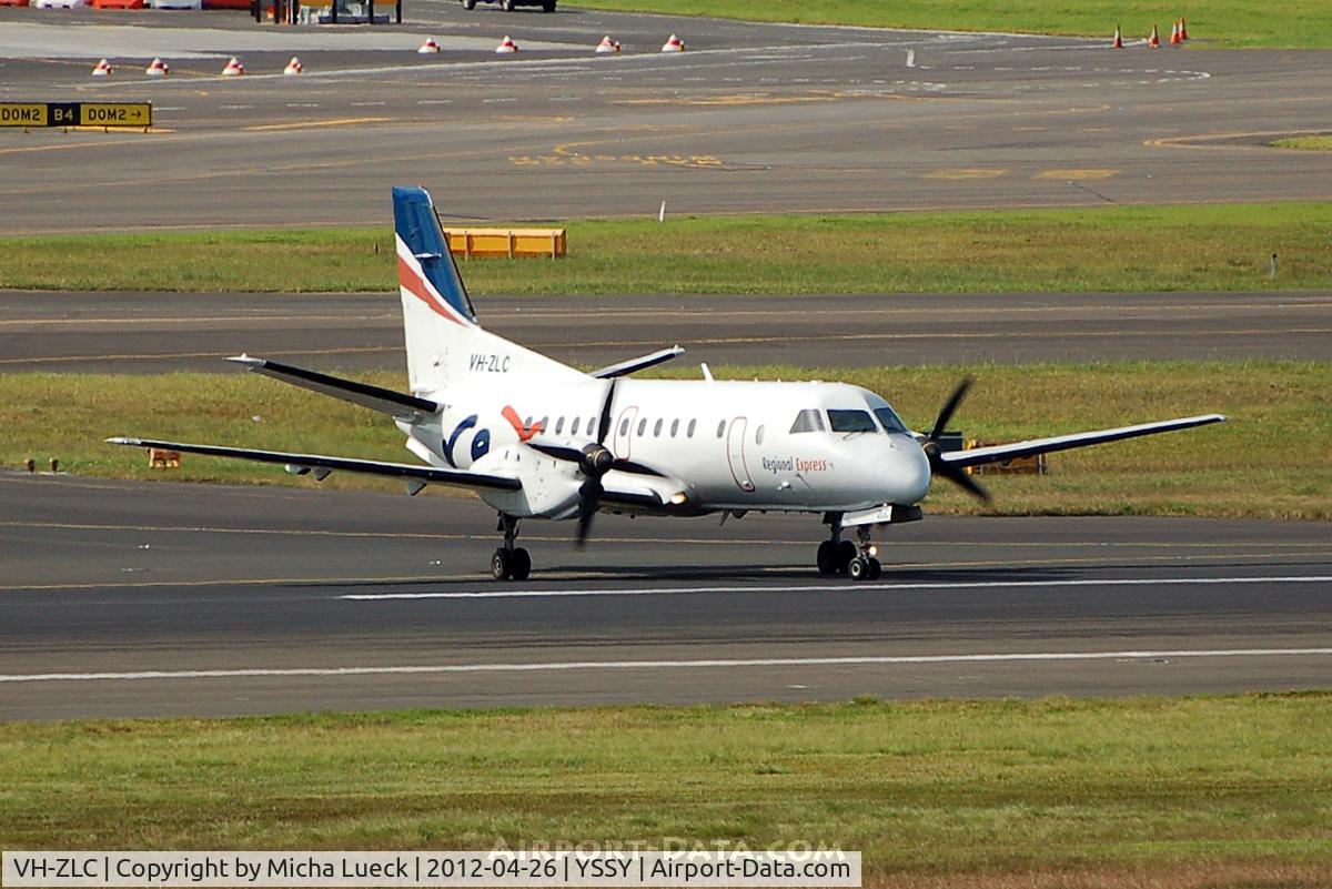 VH-ZLC, 1995 Saab 340B+ C/N 340B-373, At Sydney