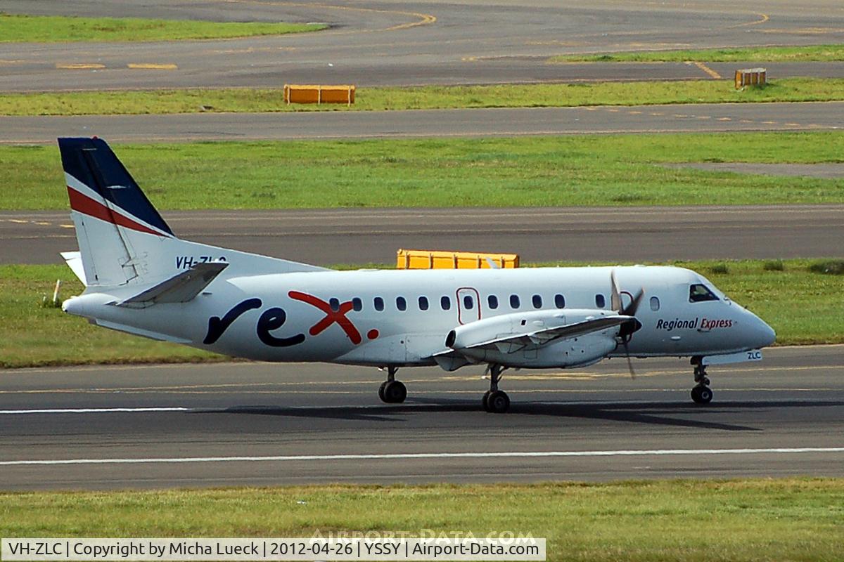 VH-ZLC, 1995 Saab 340B+ C/N 340B-373, At Sydney