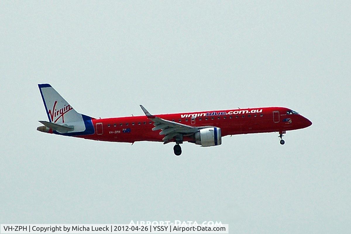 VH-ZPH, 2008 Embraer 190AR (ERJ-190-100IGW) C/N 19000199, At Sydney