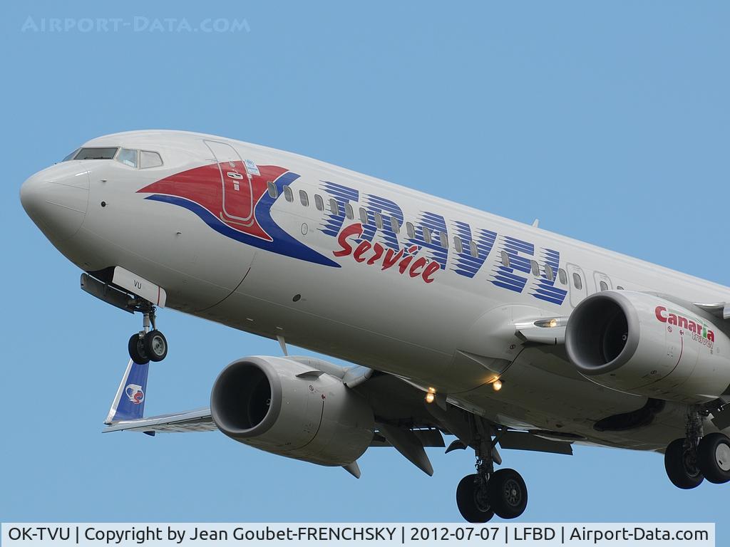 OK-TVU, 2012 Boeing 737-86N C/N 38025, TRAVEL QS2013 from Fuerteventura