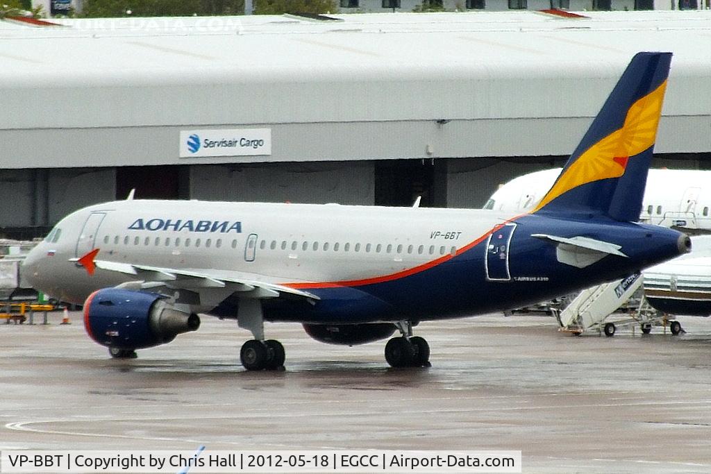 VP-BBT, 2002 Airbus A319-112 C/N 1805, ex Air Canada A319 recently repainted by Air Livery at Manchester