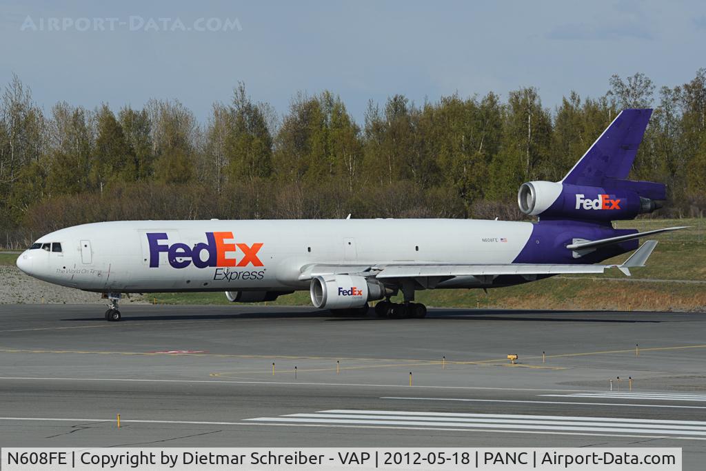 N608FE, 1992 McDonnell Douglas MD-11F C/N 48548, Fedex MD11