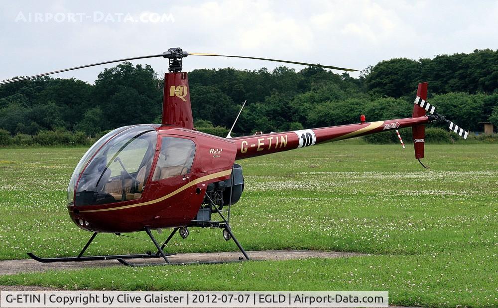 G-ETIN, 1988 Robinson R22 Beta C/N 0853, Ex: N9081D > G-ETIN - Originally owned to, Lullingstone Water Ltd in September 1988. Currently with, HQ Aviation Ltd since February 2012.