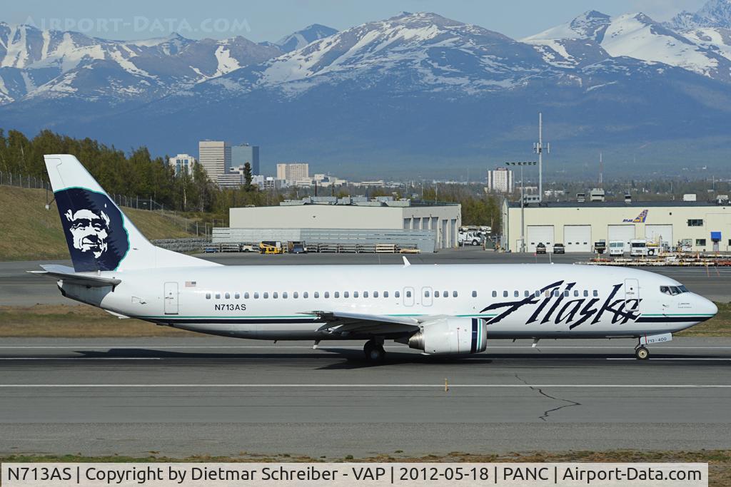 N713AS, 1999 Boeing 737-490 C/N 30161, Alaska Airlines Boeing 737-400