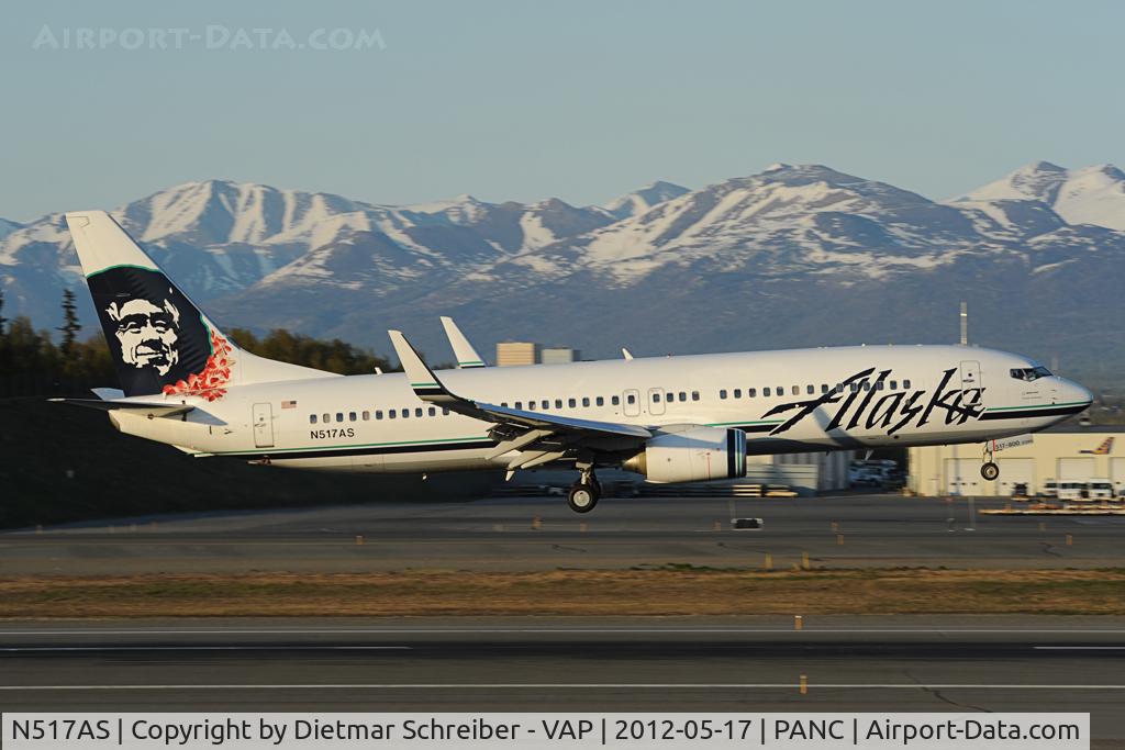 N517AS, 2008 Boeing 737-890 C/N 35197, Alaska Airlines Boeing 737-800