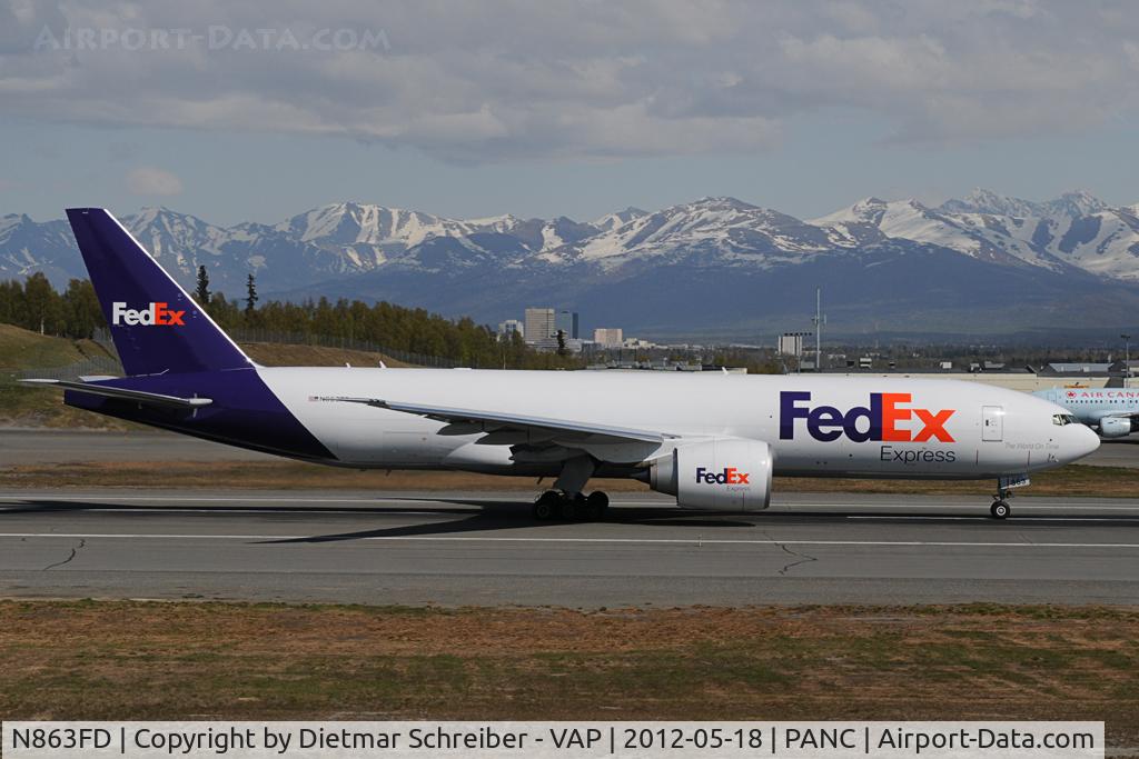 N863FD, 2012 Boeing 777-FS2 C/N 37734, Fedex Boeing 777-200