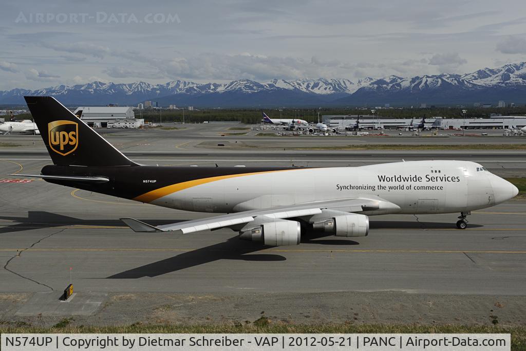 N574UP, 2008 Boeing 747-44AF C/N 35663, UPS Boeing 747-400