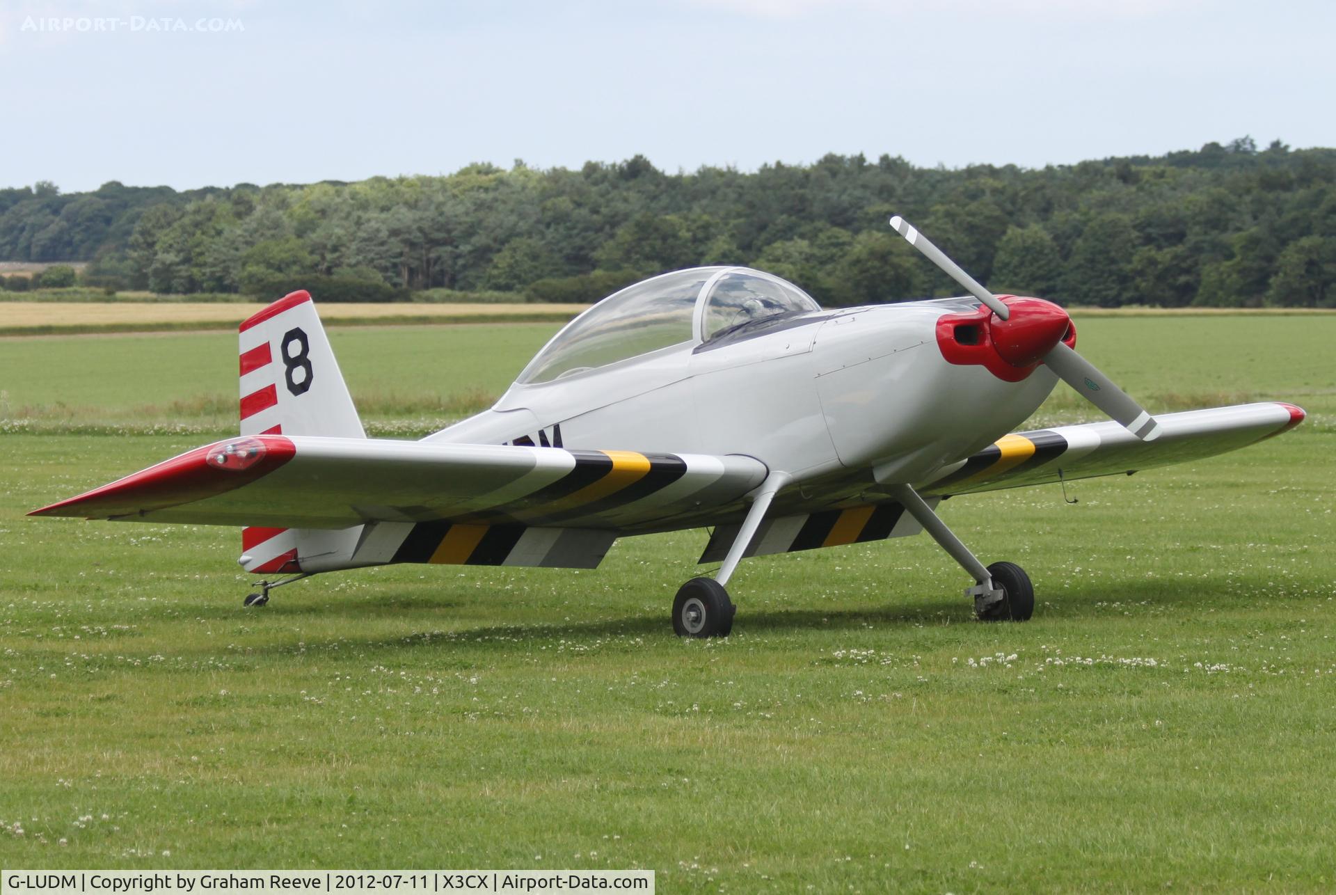 G-LUDM, 2006 Vans RV-8 C/N PFA 303-14521, Parked at Northrepps.