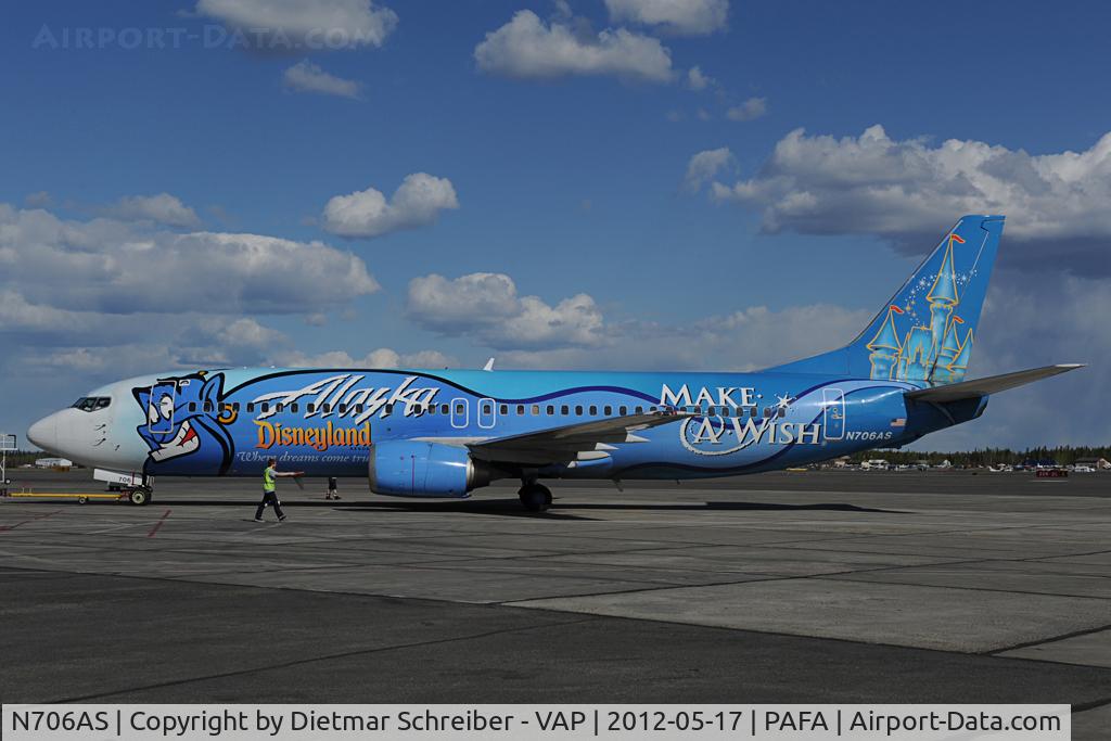 N706AS, 1998 Boeing 737-490 C/N 28894, Alaska Airlines Boeing 737-400