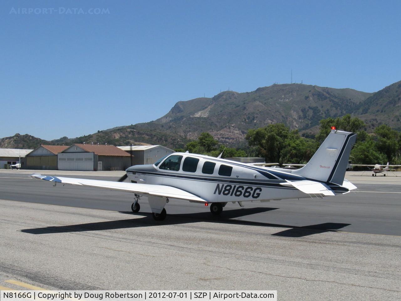 N8166G, 1993 Beech B36TC Bonanza C/N EA-546, 1993 Beech B36TC TURBO BONANZA, Continental TSIO-520-UB 300 Hp continuous, taxi