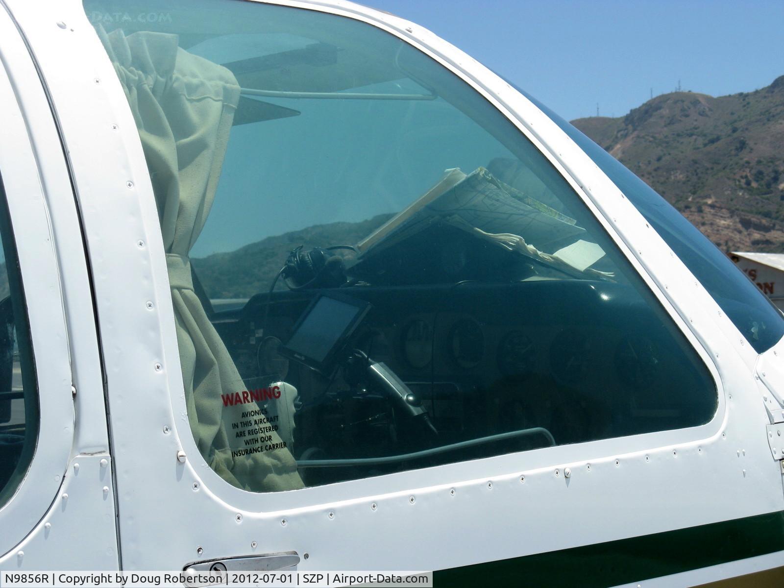 N9856R, 1960 Beech M35 Bonanza C/N D-6398, 1960 Beech M35 BONANZA, Continental IO-470-C 250 Hp, insurance warning