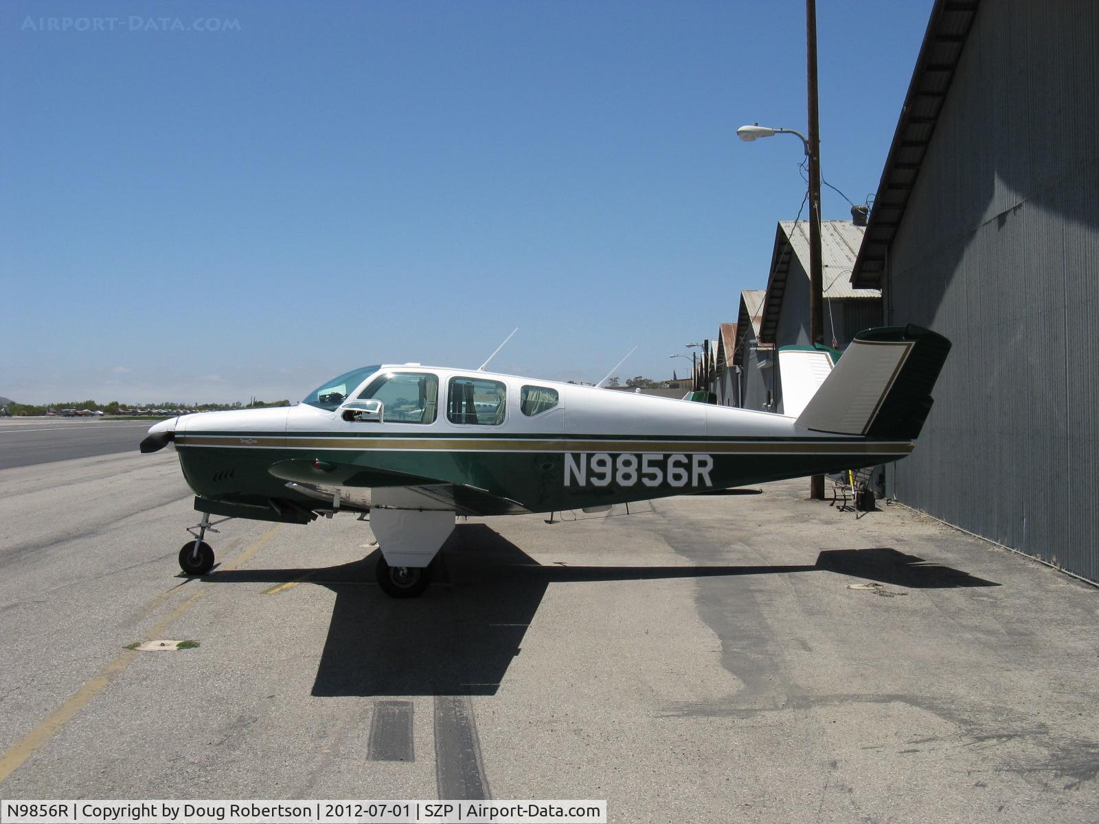 N9856R, 1960 Beech M35 Bonanza C/N D-6398, 1960 Beech M35 BONANZA, Continental IO-470-C 250 Hp