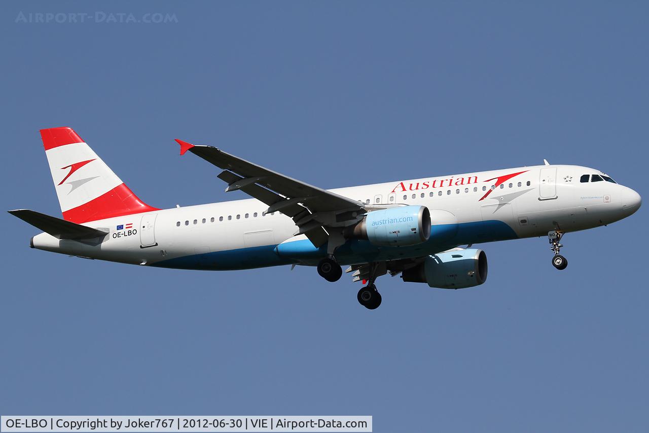 OE-LBO, 1998 Airbus A320-214 C/N 776, Austrian Airlines