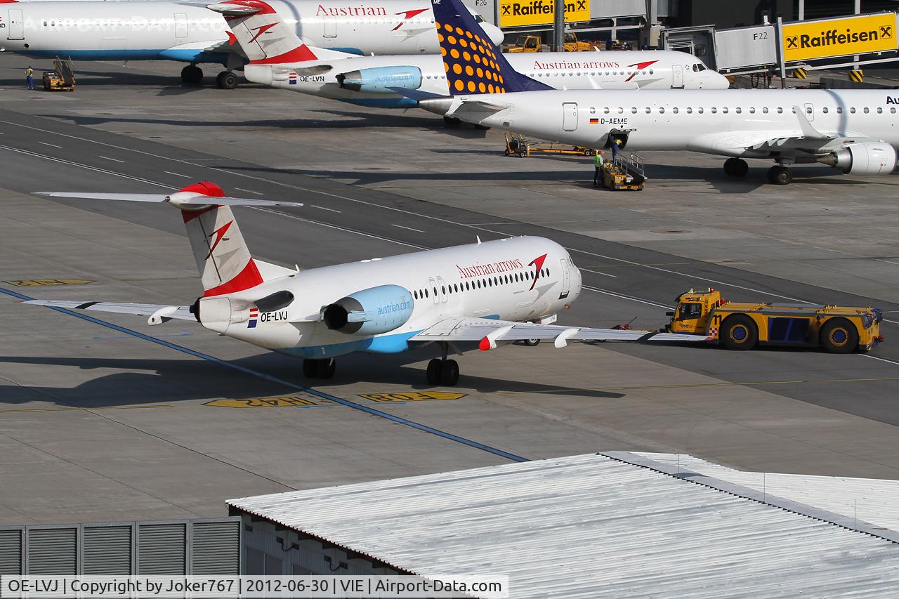 OE-LVJ, 1991 Fokker 100 (F-28-0100) C/N 11359, Austrian Airlines