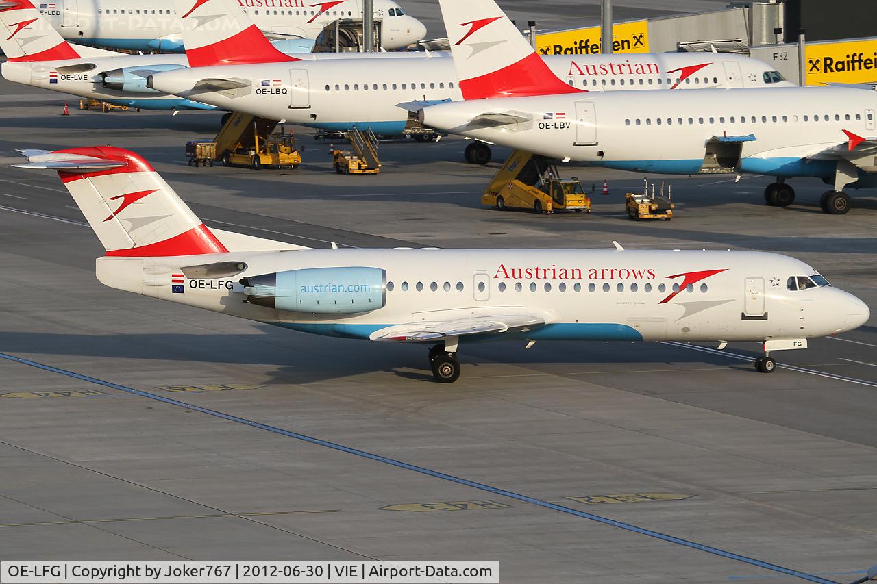 OE-LFG, 1995 Fokker 70 (F-28-0070) C/N 11549, Austrian arrows