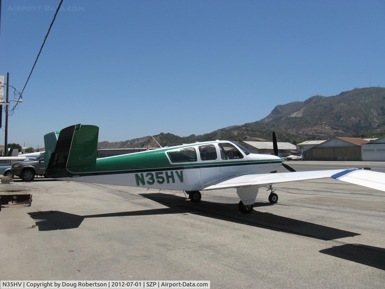 N35HV, 1957 Beech H35 Bonanza C/N D-5236, 1957 Beech H35 BONANZA, Continental O-470-G 240 Hp