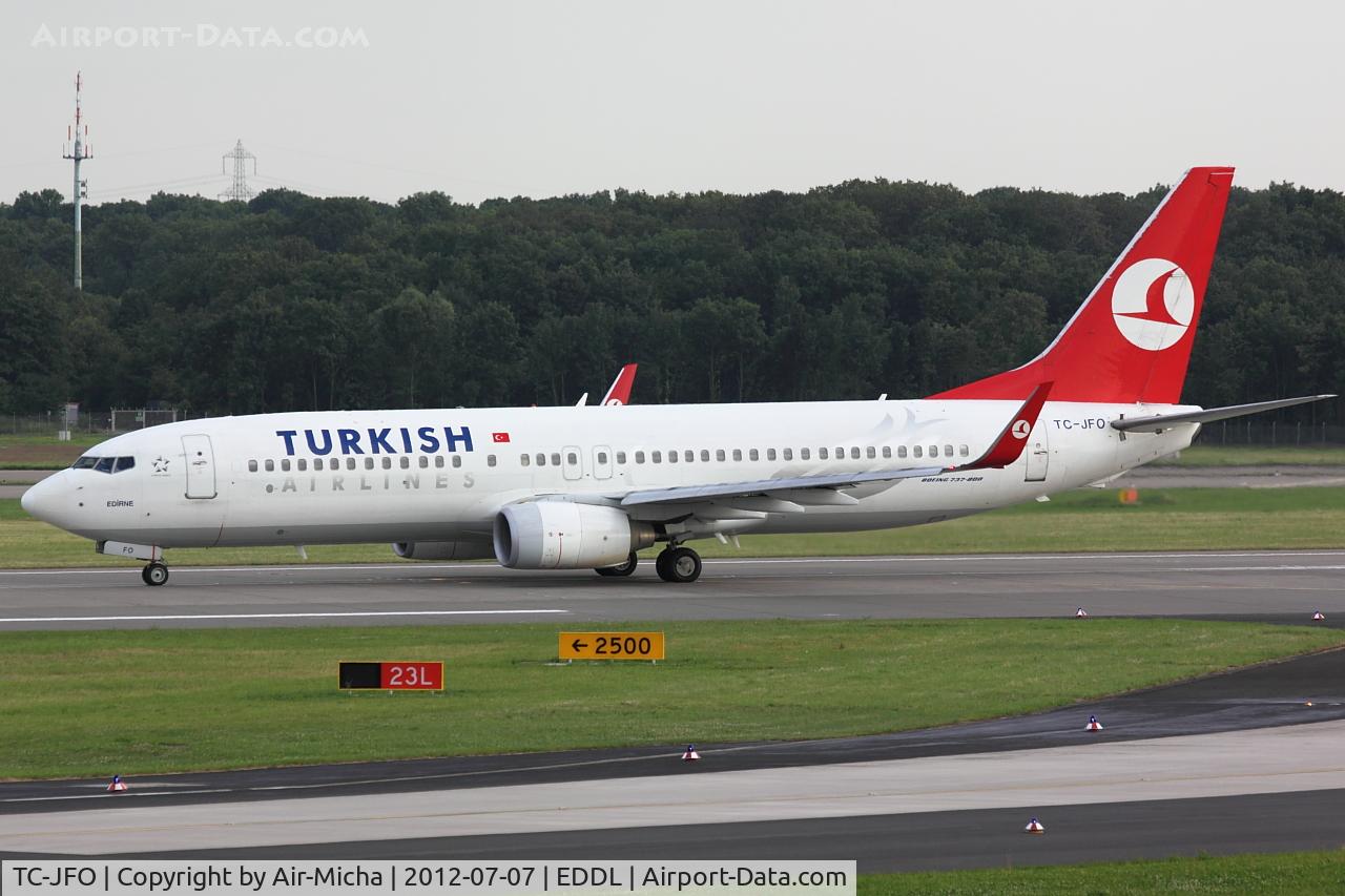 TC-JFO, 1999 Boeing 737-8F2 C/N 29777, Turkish Airlines, Boeing 737-8F2 (WL), CN: 29777/0309, Name: Edirne
