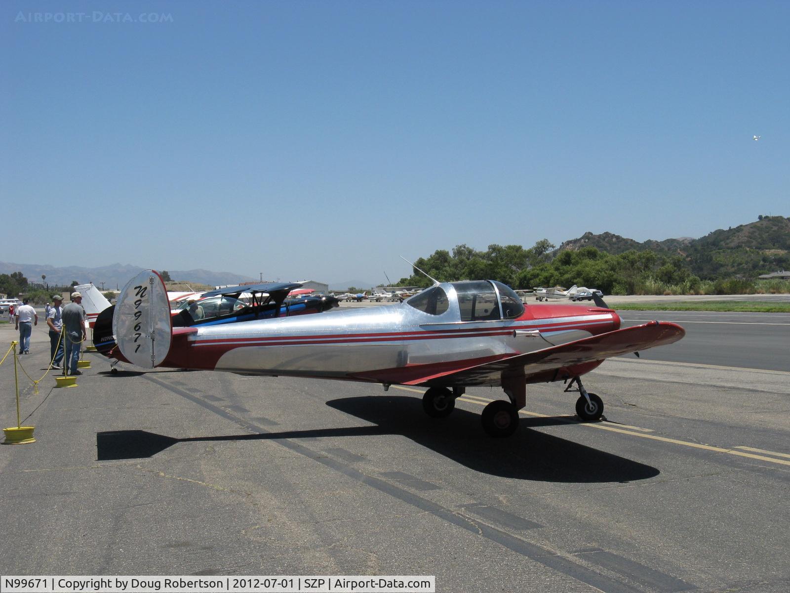 N99671, 1946 Erco 415C Ercoupe C/N 2294, 1946 ERCO Ercoupe 415-C, Continental A&C75 75 Hp