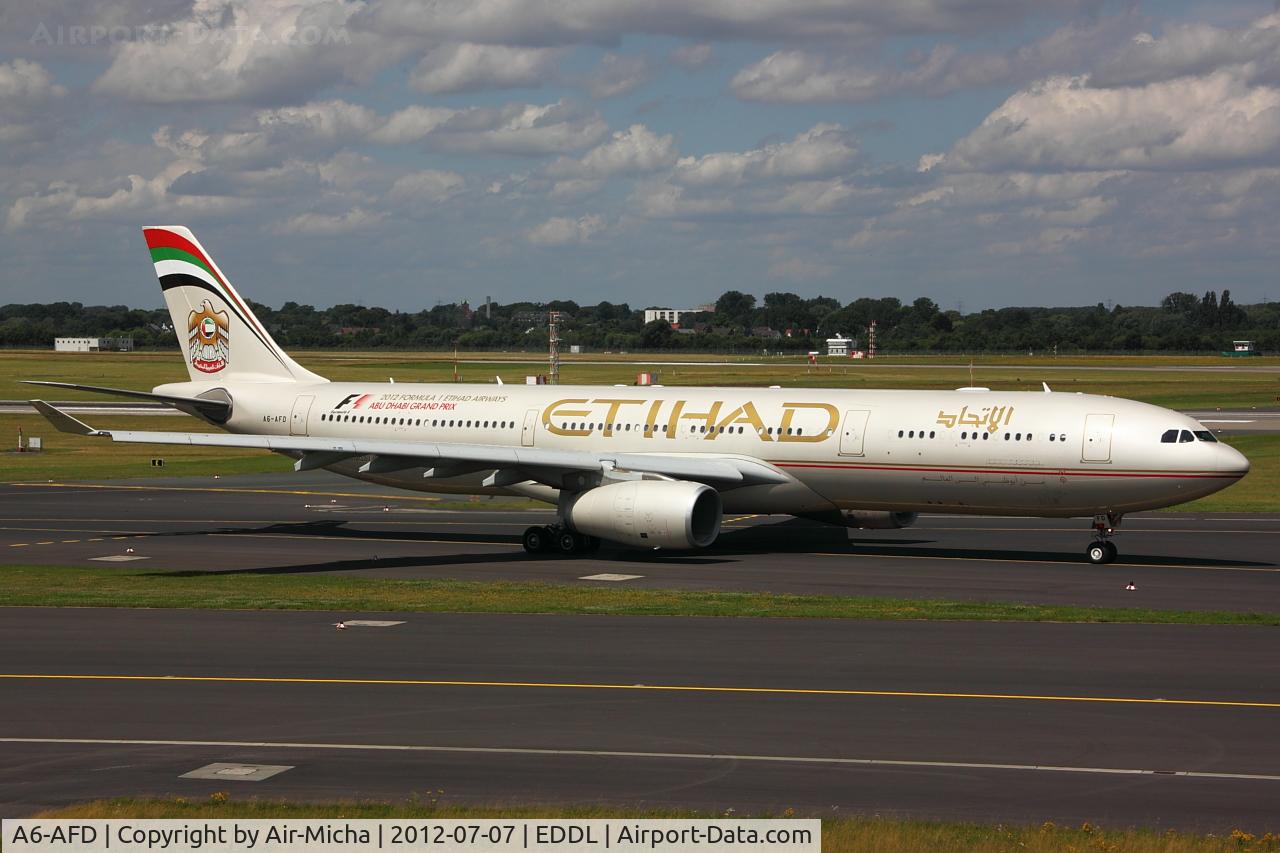 A6-AFD, 2011 Airbus A330-343X C/N 1205, Etihad Airways, Airbus A330-343X, CN: 1205