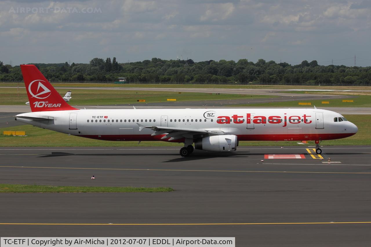 TC-ETF, 2001 Airbus A321-231 C/N 1438, AtlasJet, Airbus A321-231, CN: 1438