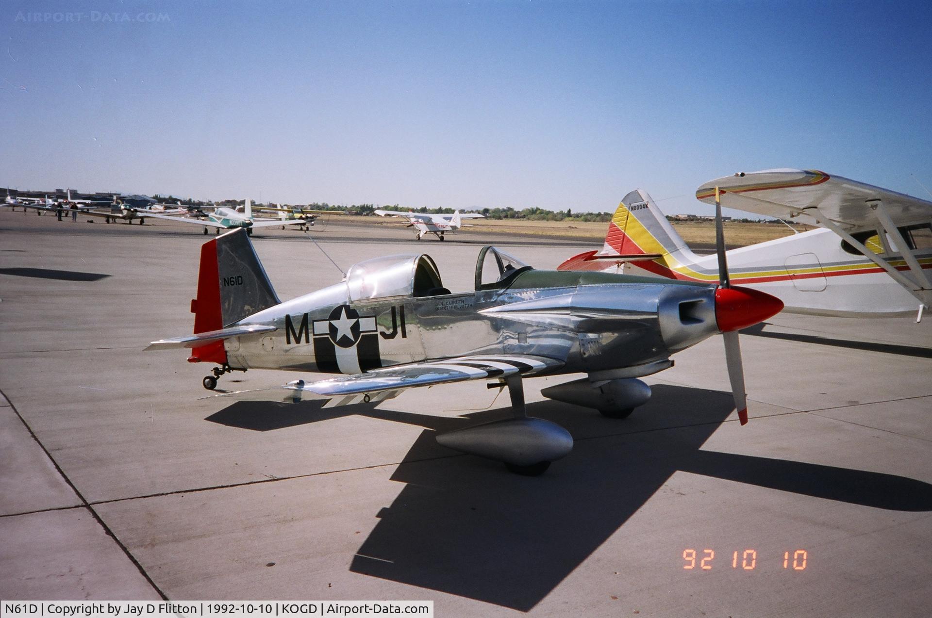 N61D, 1967 Mustang Aeronautics Midget Mustang C/N 128, Sporty little home-built airplane.