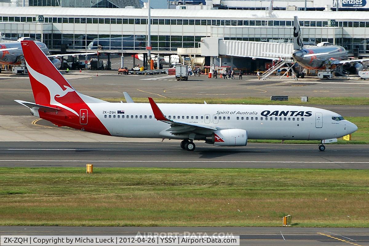 ZK-ZQH, 2011 Boeing 737-838 C/N 39357, At Sydney
