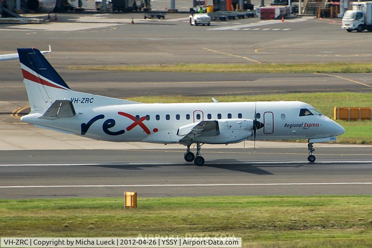 VH-ZRC, 1996 SAAB 340B C/N 340B-390, At Sydney