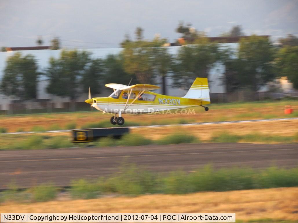 N33DV, 1970 Champion 7GCBC C/N 234-70, Down and rolling out