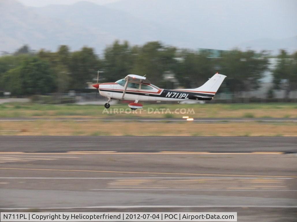 N711PL, 1976 Cessna 182P Skylane C/N 18264667, Lifting off