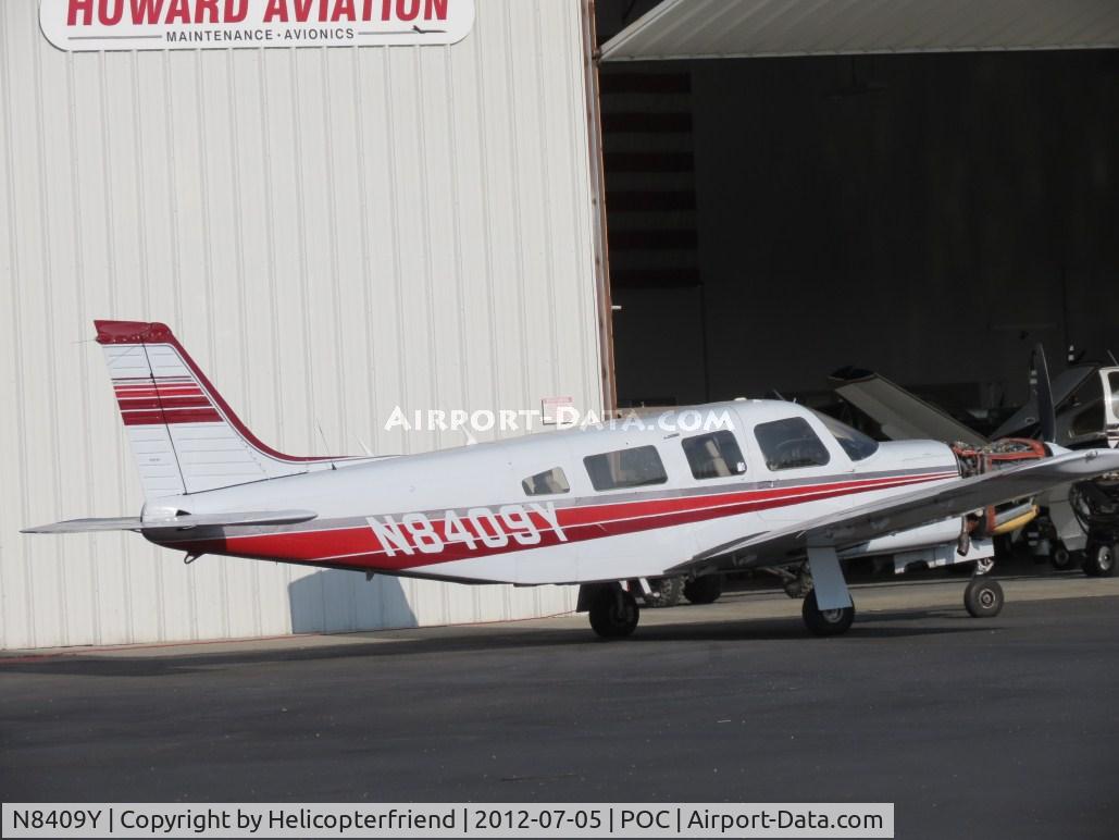 N8409Y, 1981 Piper PA-32R-301T Turbo Saratoga C/N 32R-8129086, At Howard Aviation with engine cowling off