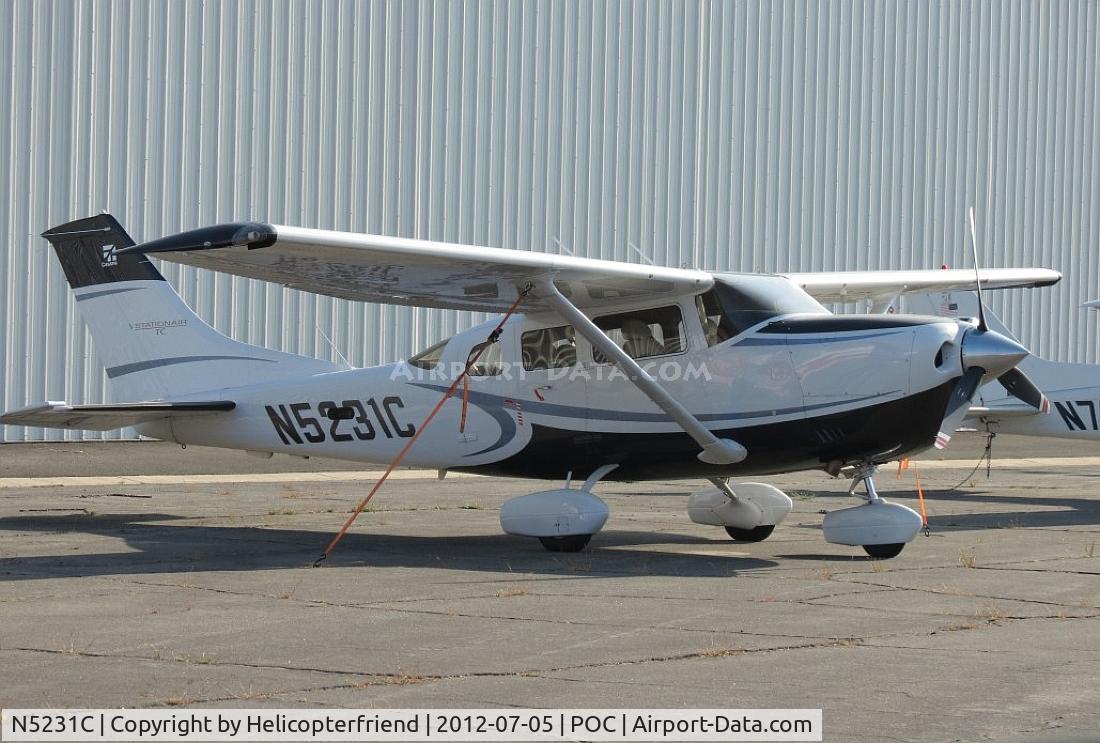 N5231C, Cessna T206H Turbo Stationair C/N T20608927, Parked in the eastside parking area
