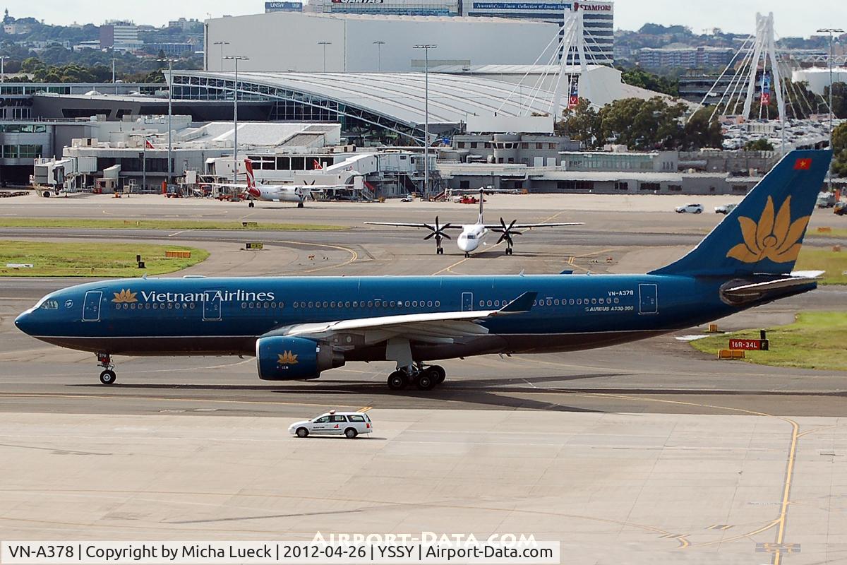 VN-A378, 2009 Airbus A330-223 C/N 1019, At Sydney