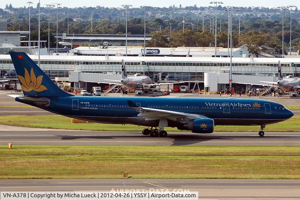 VN-A378, 2009 Airbus A330-223 C/N 1019, At Sydney