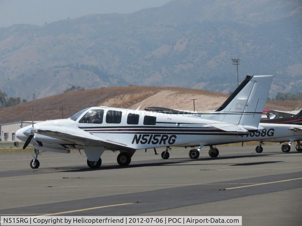 N515RG, Raytheon Aircraft Company 58 C/N TH-2108, Loaded up and preparing to start engines