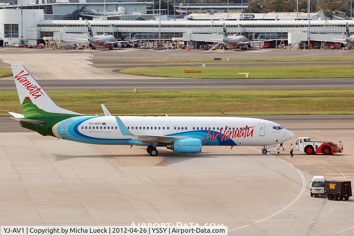 YJ-AV1, 2007 Boeing 737-8Q8 C/N 30734, At Sydney