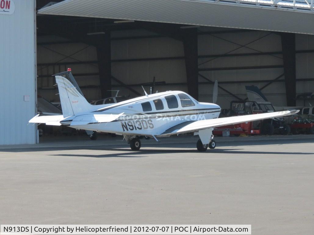 N913DS, Raytheon Aircraft Company A36 Bonanza C/N E-3523, Parked at Howard Aviation